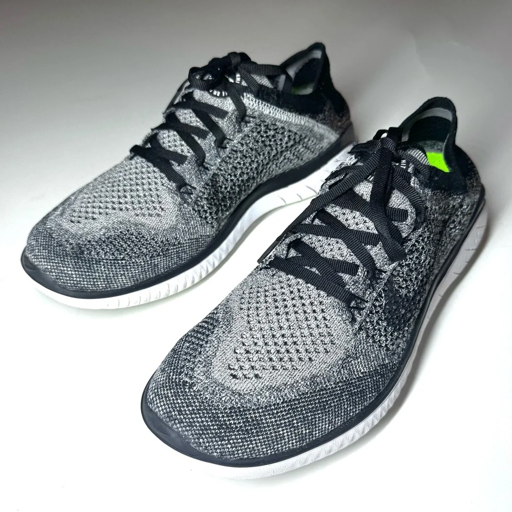 Nike Women’s Flyknit Running Sneakers — Black, Gray, White
